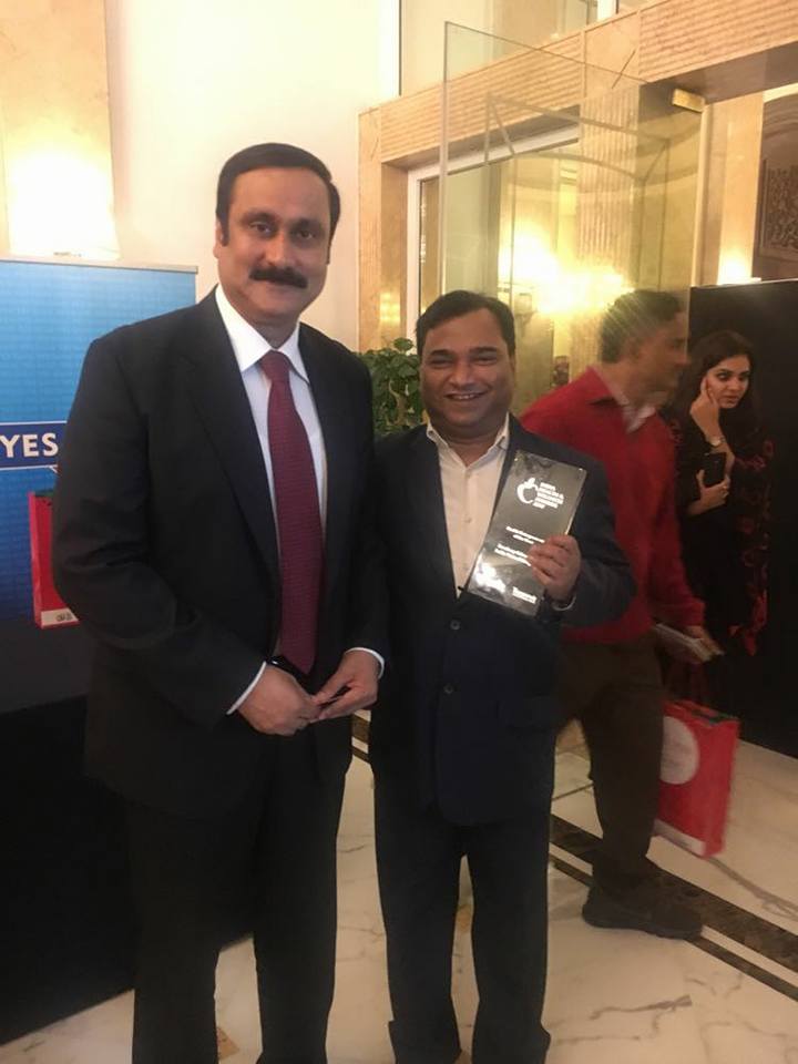IHWS award with Dr Anbumani Ramadoss